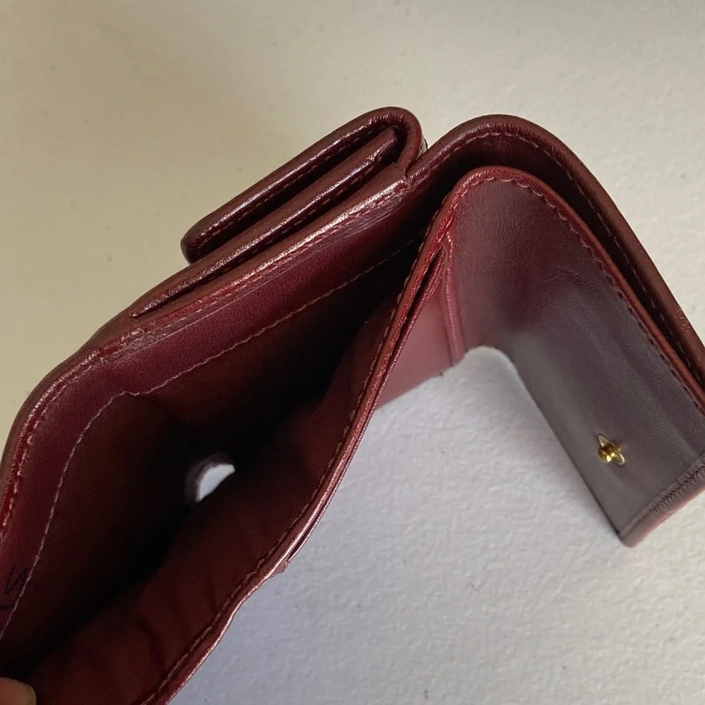 Coach Vintage Hampton Embossed Leather Signature Trifold Wallet - Picture 6 of 9